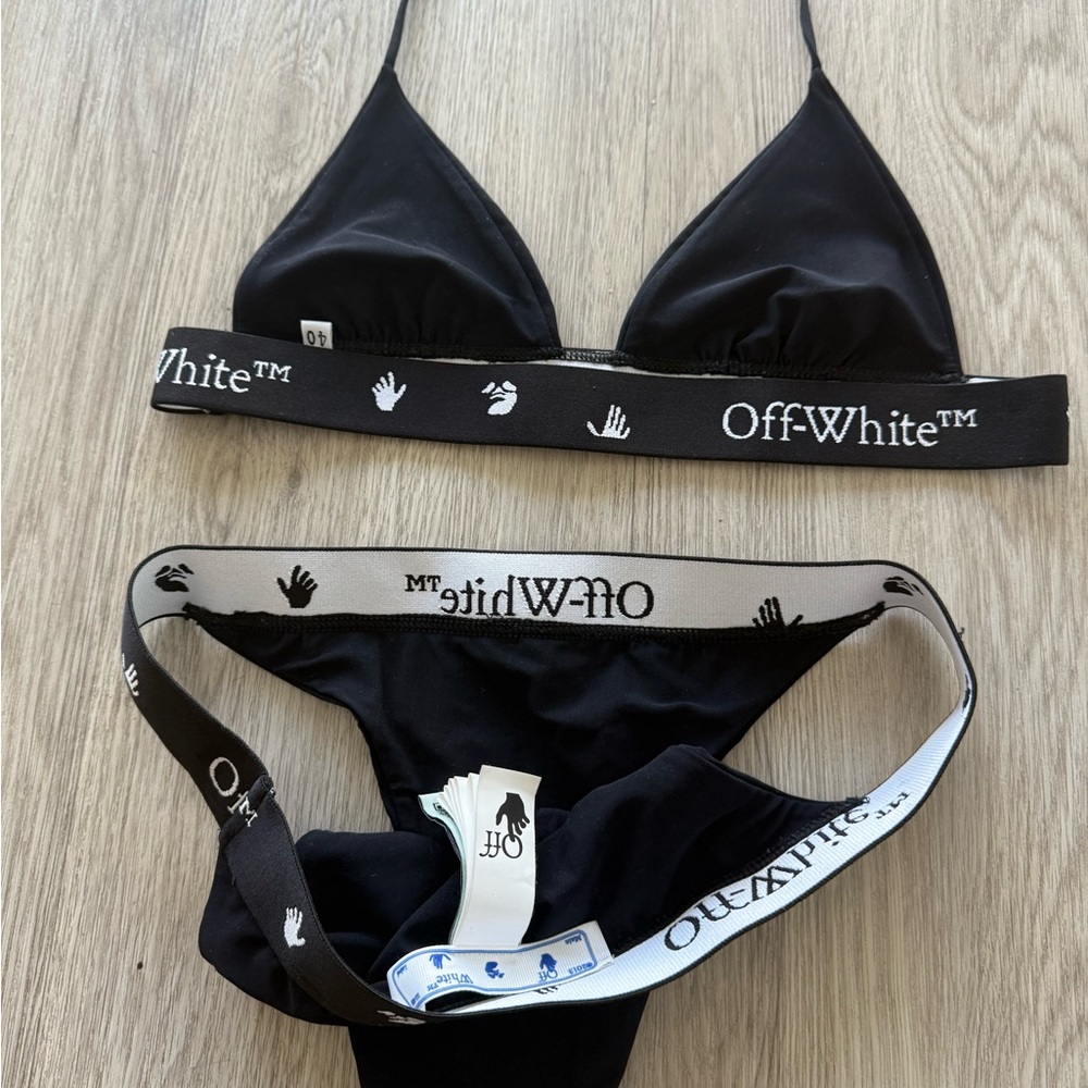 Off-White Black Bikini Set - Picture 6 of 6